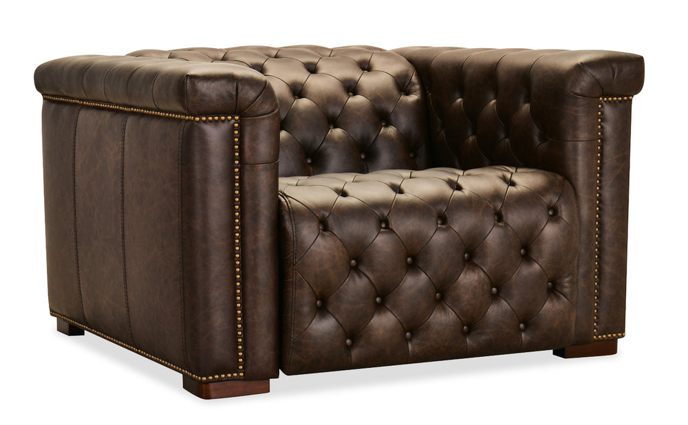 Savion Deux Power Recliner with Power Headrest - West Saddlewood