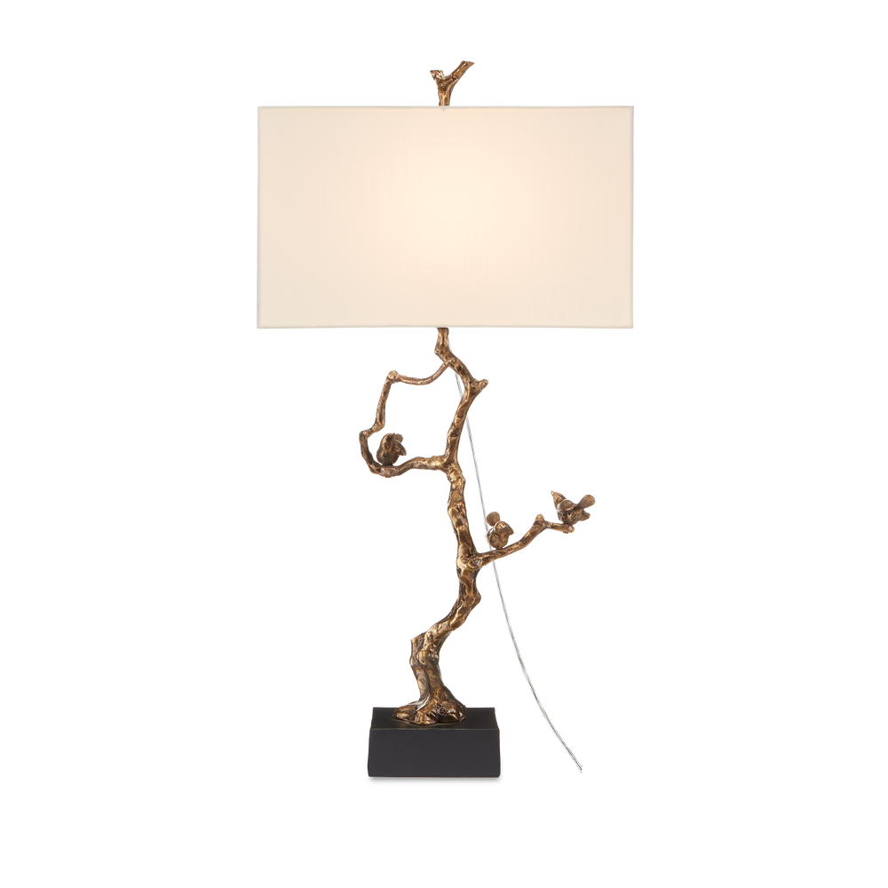 Shadows Brass Table Lamp.