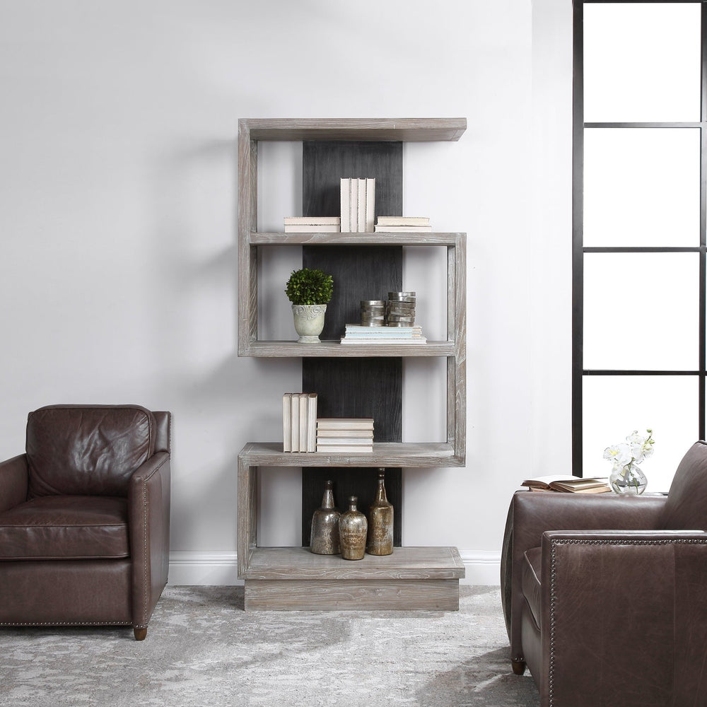 
                      
                        Nicasia Modern Etagere - #shop_name Bookcases
                      
                    