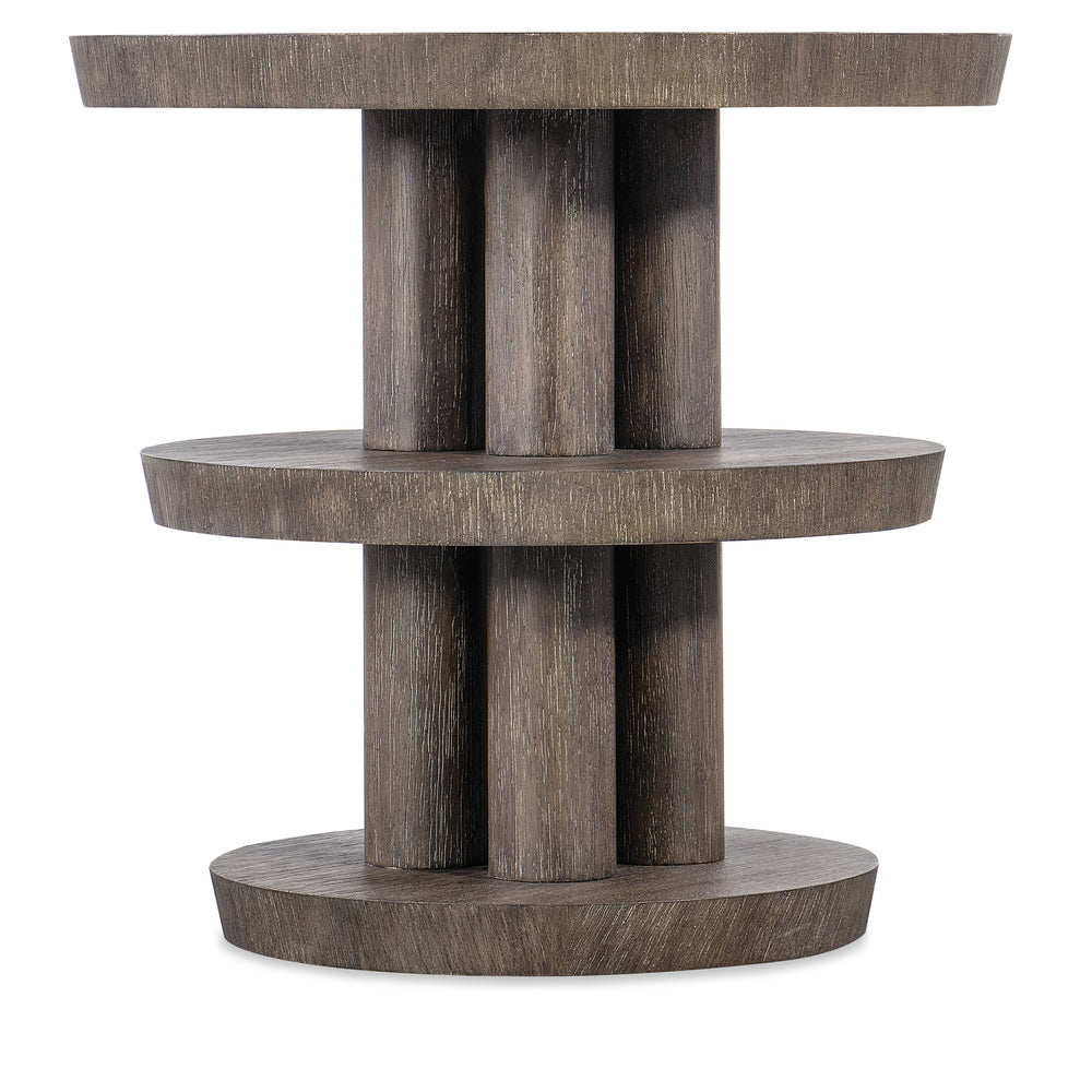 Modern Mood Round Side Table - Mink Finish