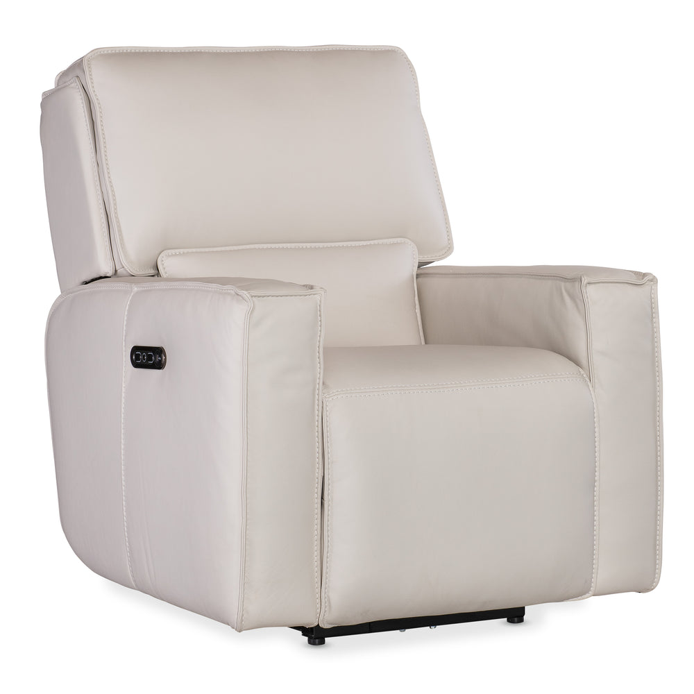 Miles Zero Gravity Power Recliner with Power Headrest - Oslo Pebble
