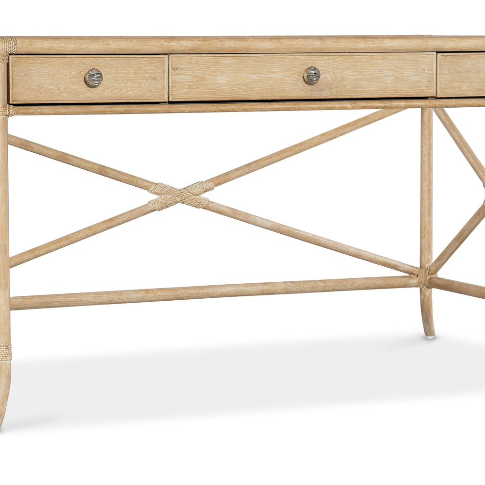 Retreat Pole Rattan Writing Desk - Dune.