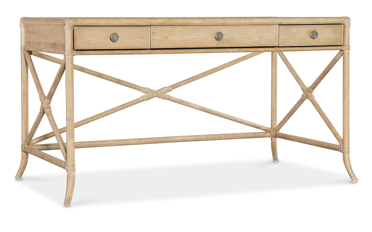 Retreat Pole Rattan Writing Desk - Dune.