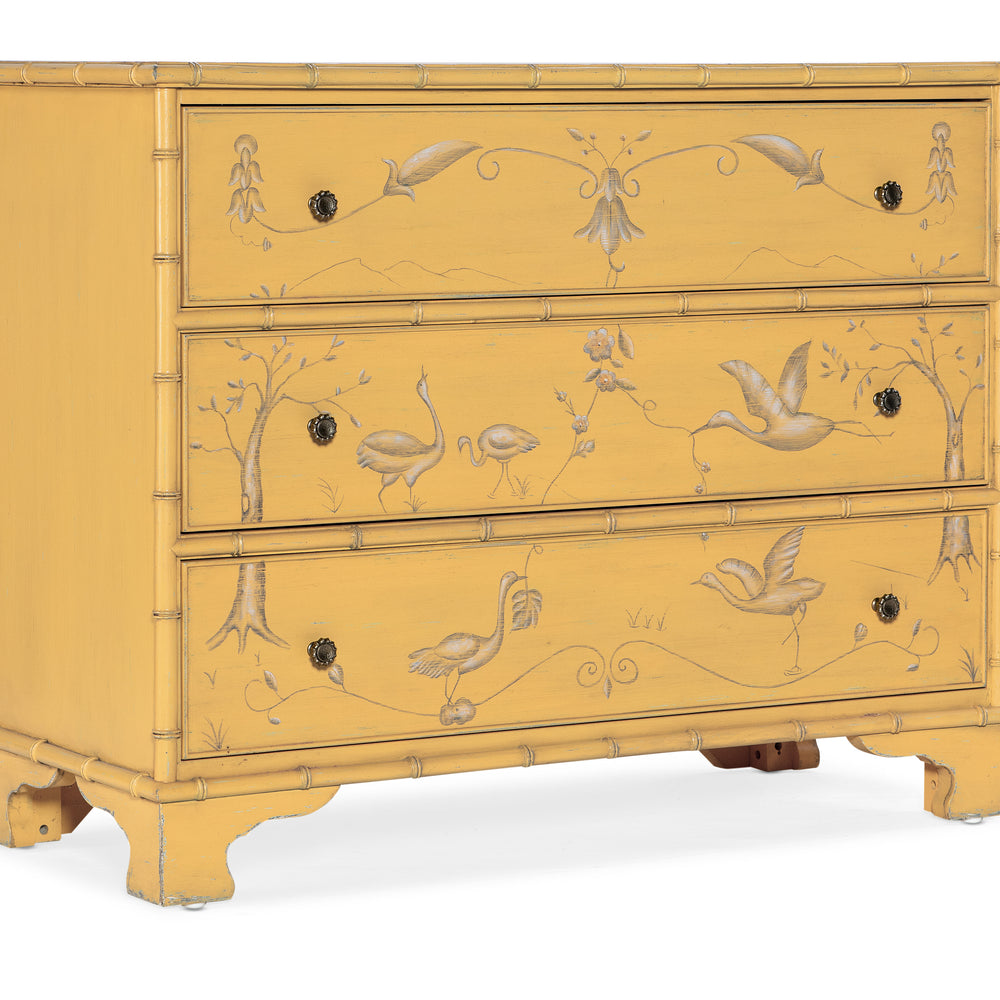Charleston Three-Drawer Accent Chest - Canary