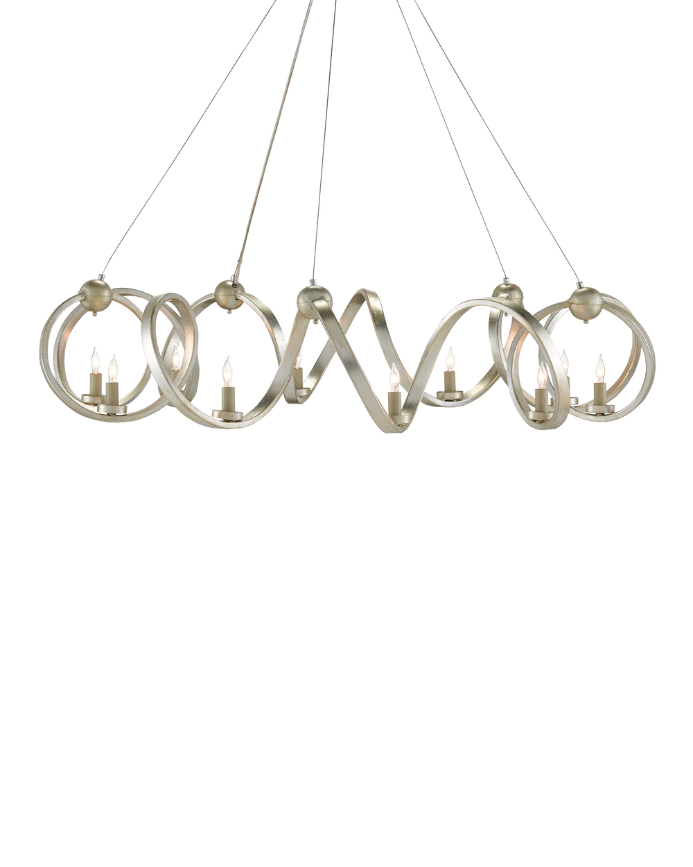 Ringmaster Silver Chandelier