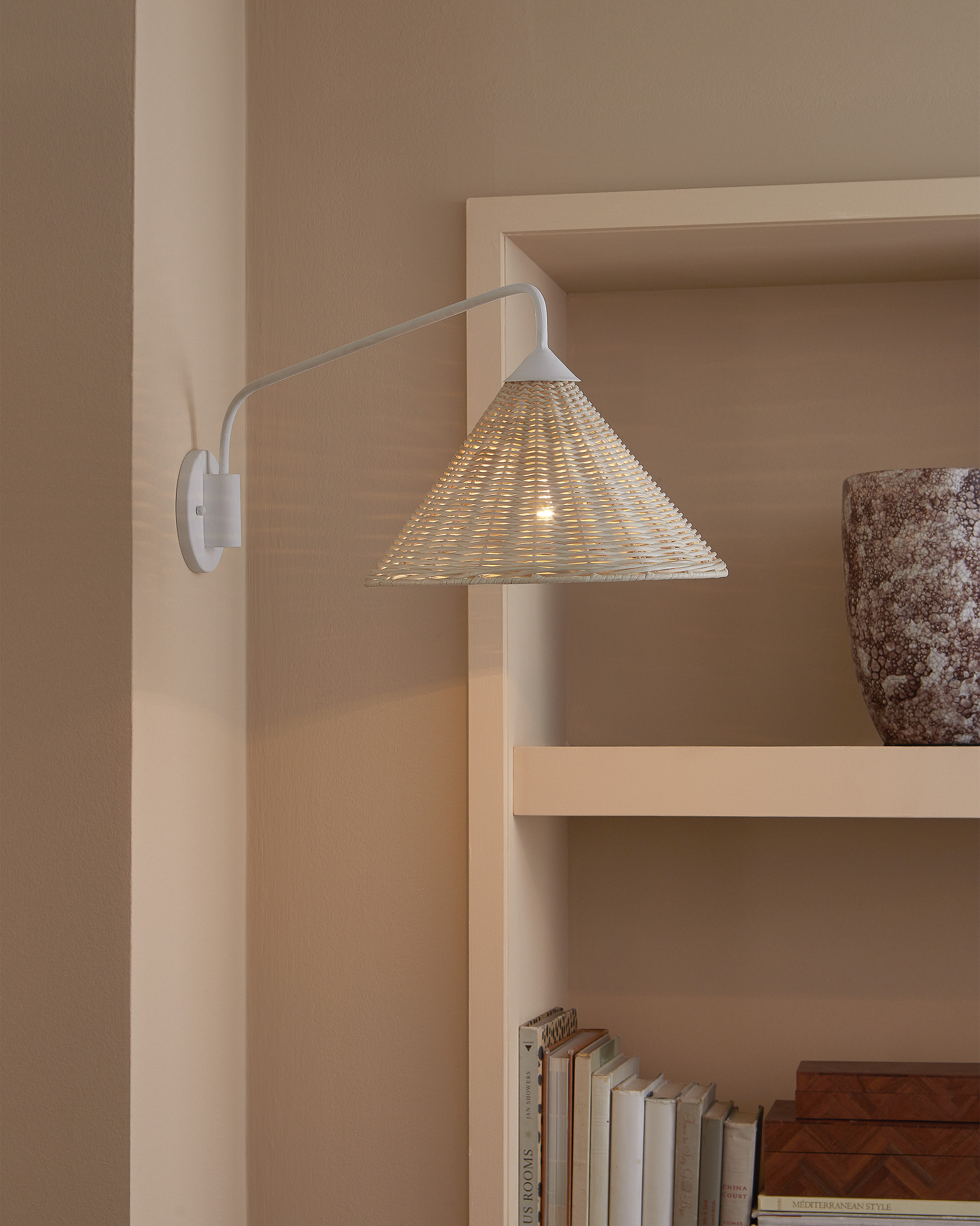 Basket Swing-Arm Wall Sconce - Thumbnail 4