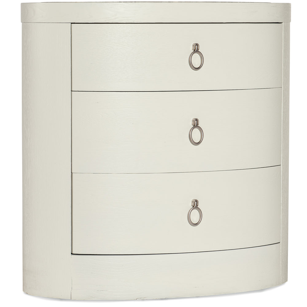 Serenity Wavecrest Oval Nightstand.