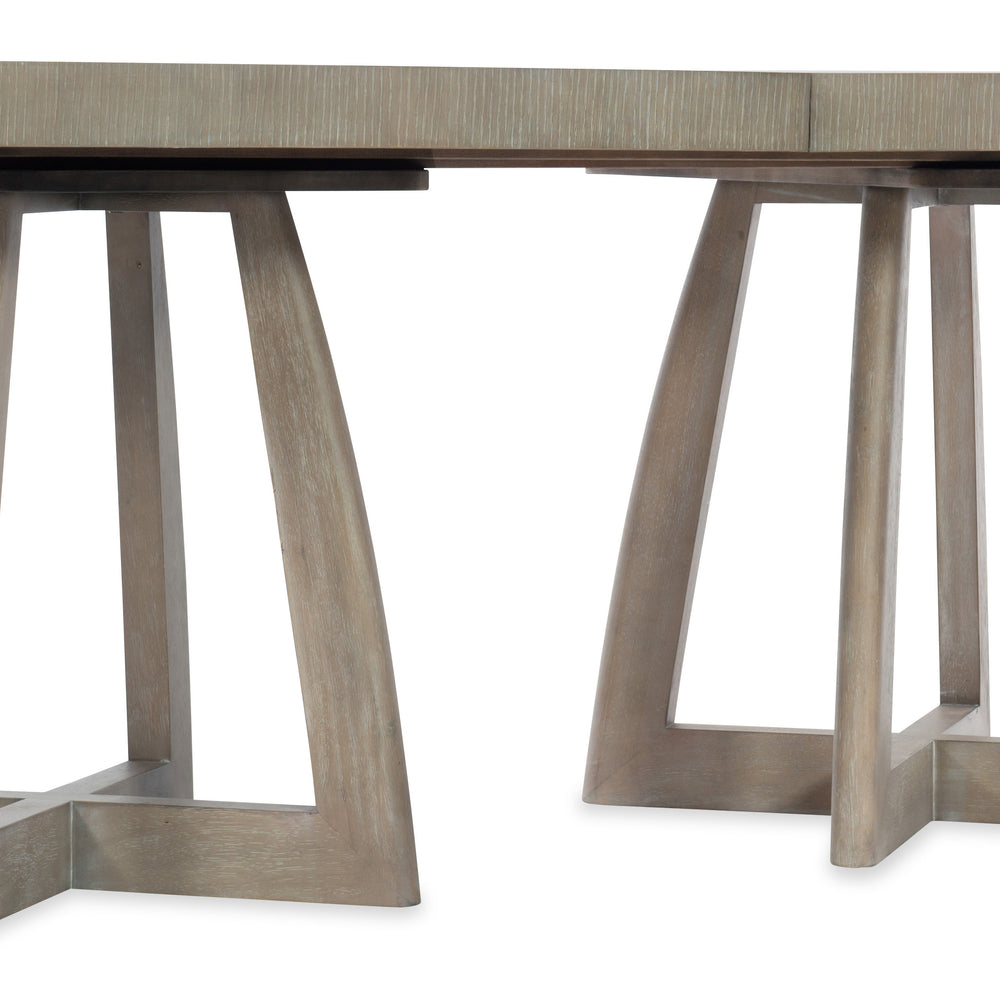 Affinity 78in Rectangle Pedestal Dining Table with 2-18in Leaves