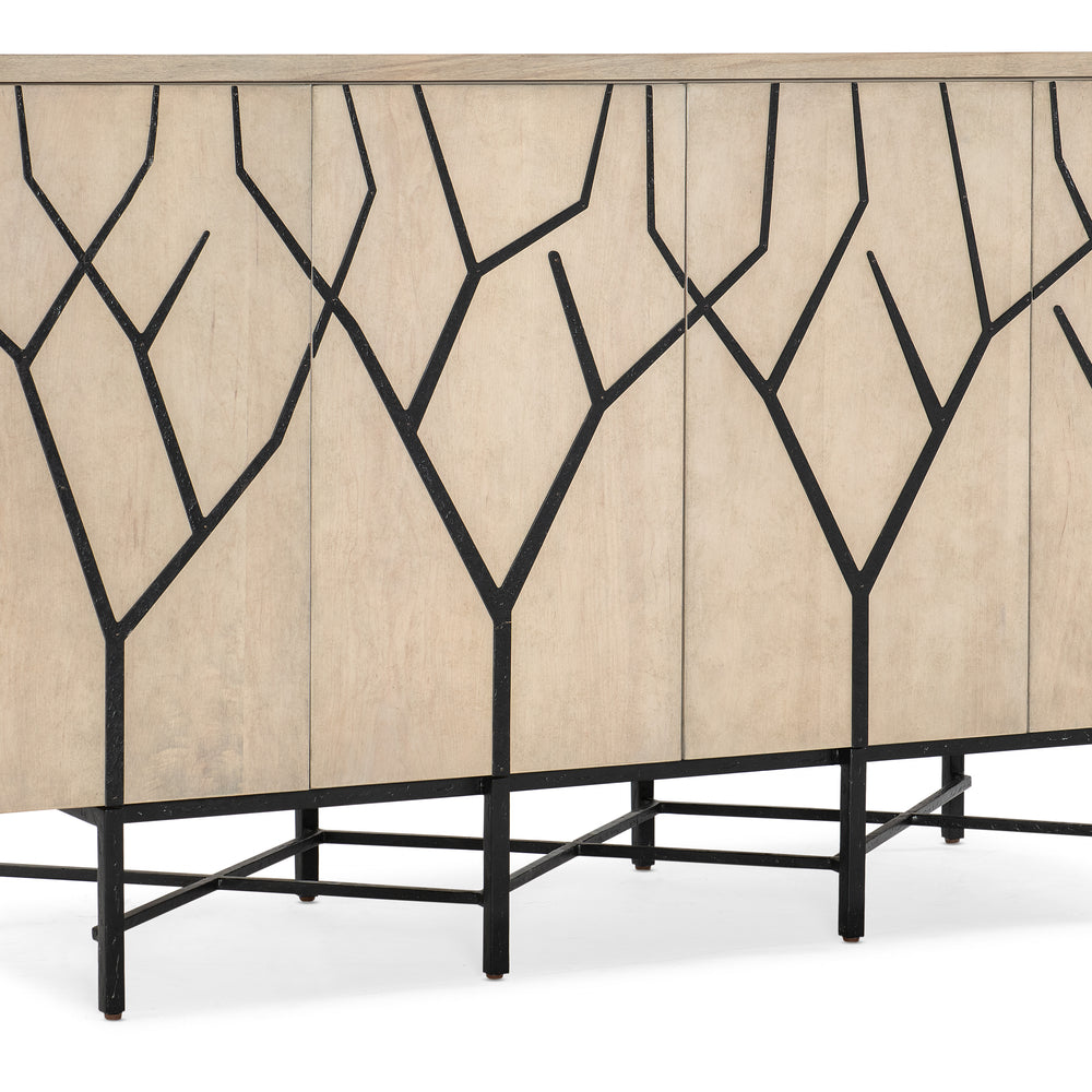 Melange Branched Four Door Entertainment Credenza