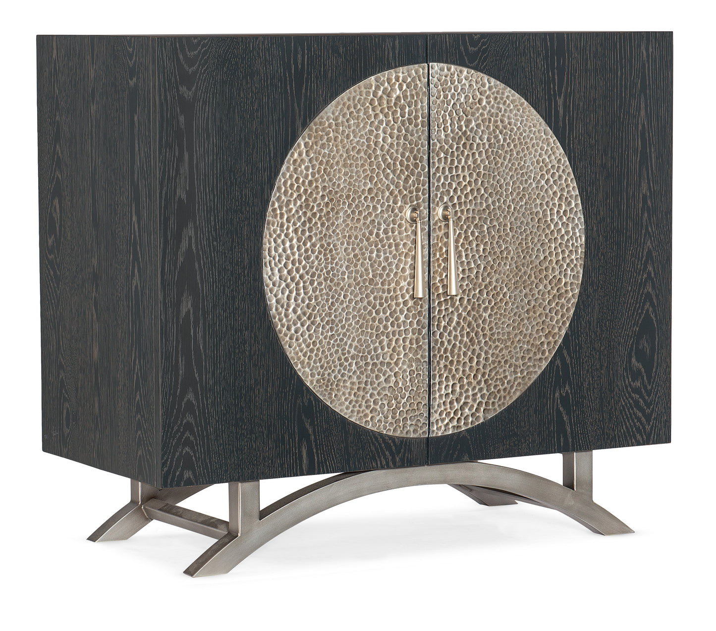 Melange Nolita Two Door Cabinet -Charcoal Black