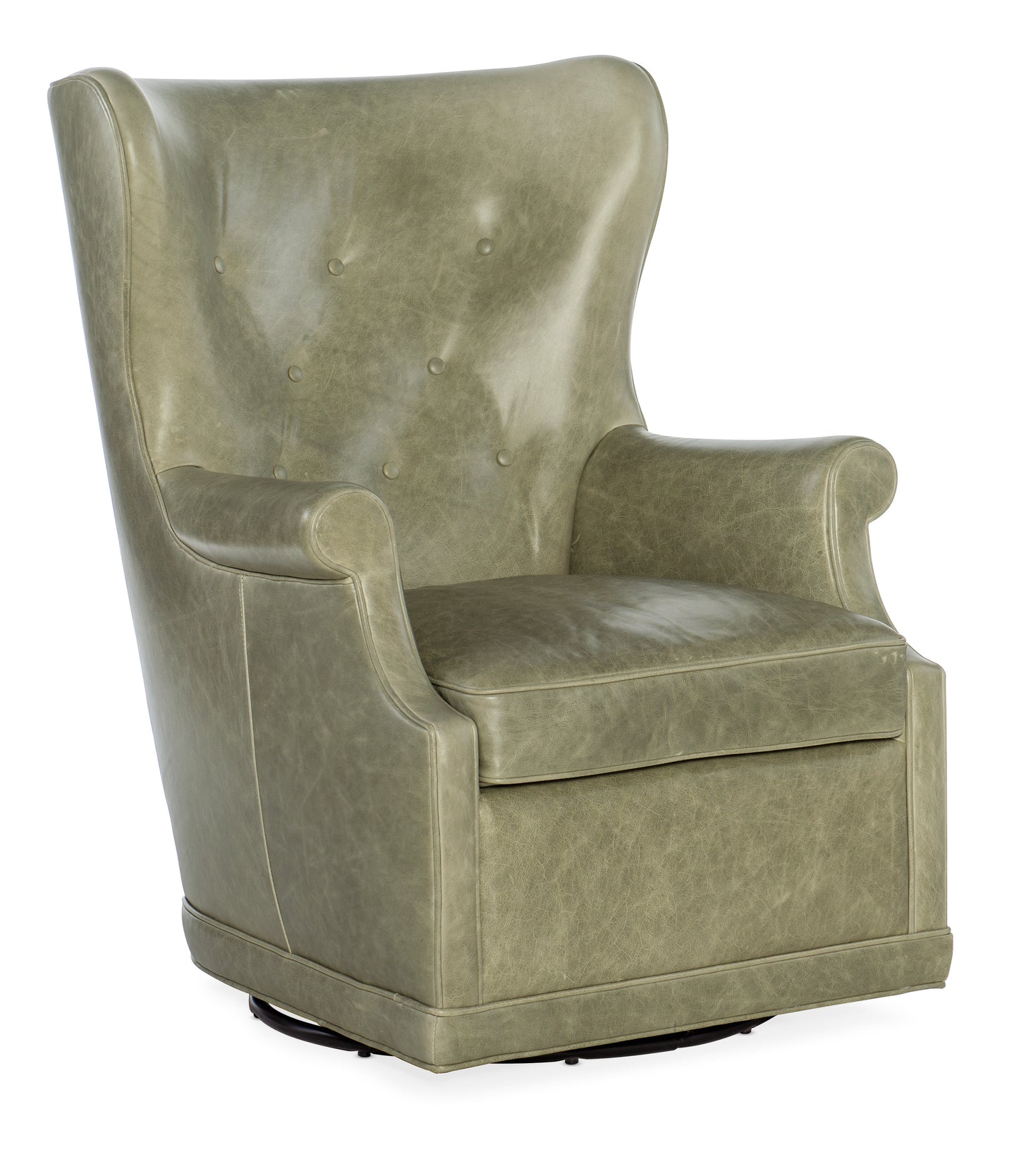 Mai Wing Swivel Club Chair - Bellaire Tranquil Sage