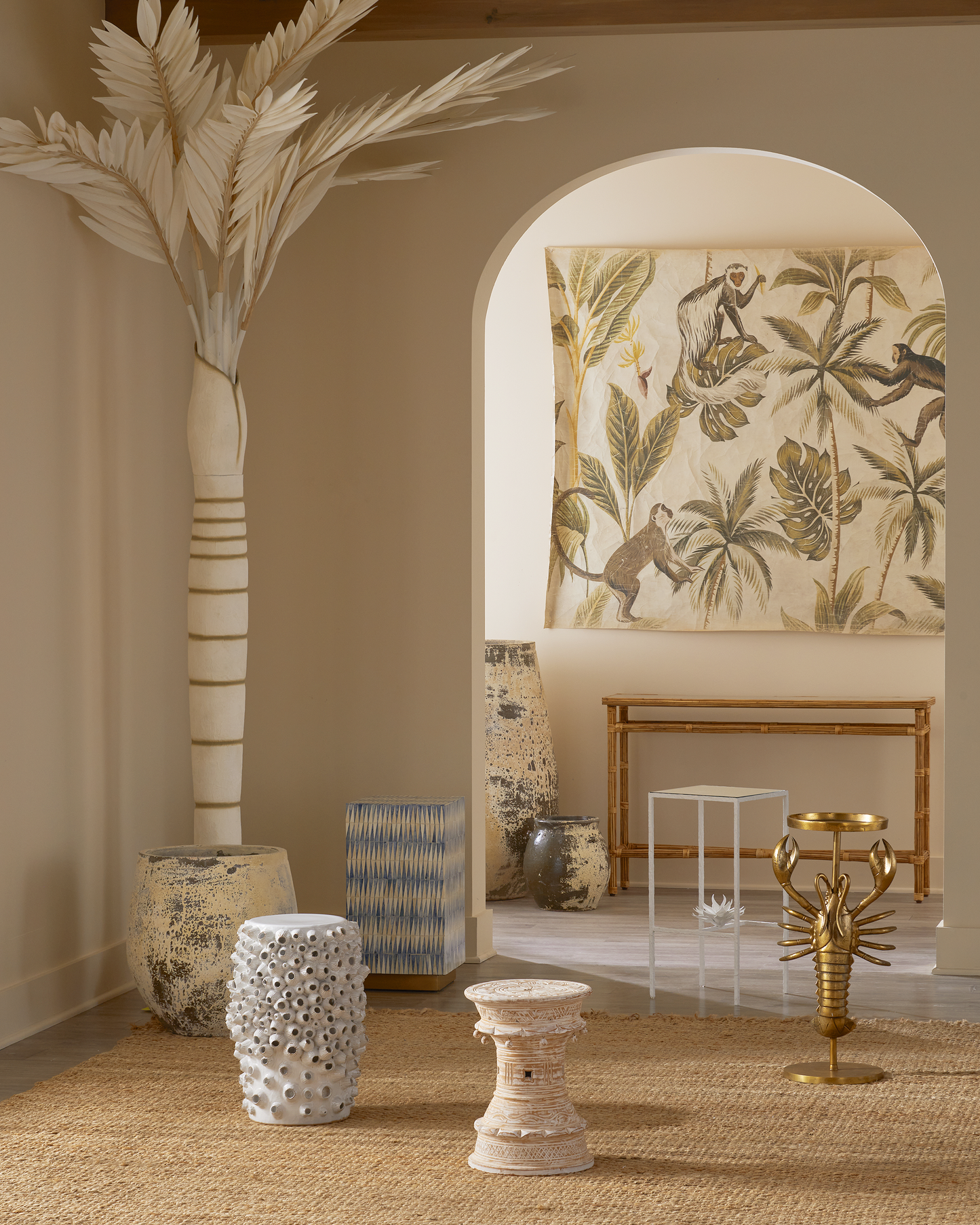 Georgetown Brass Drinks Table.