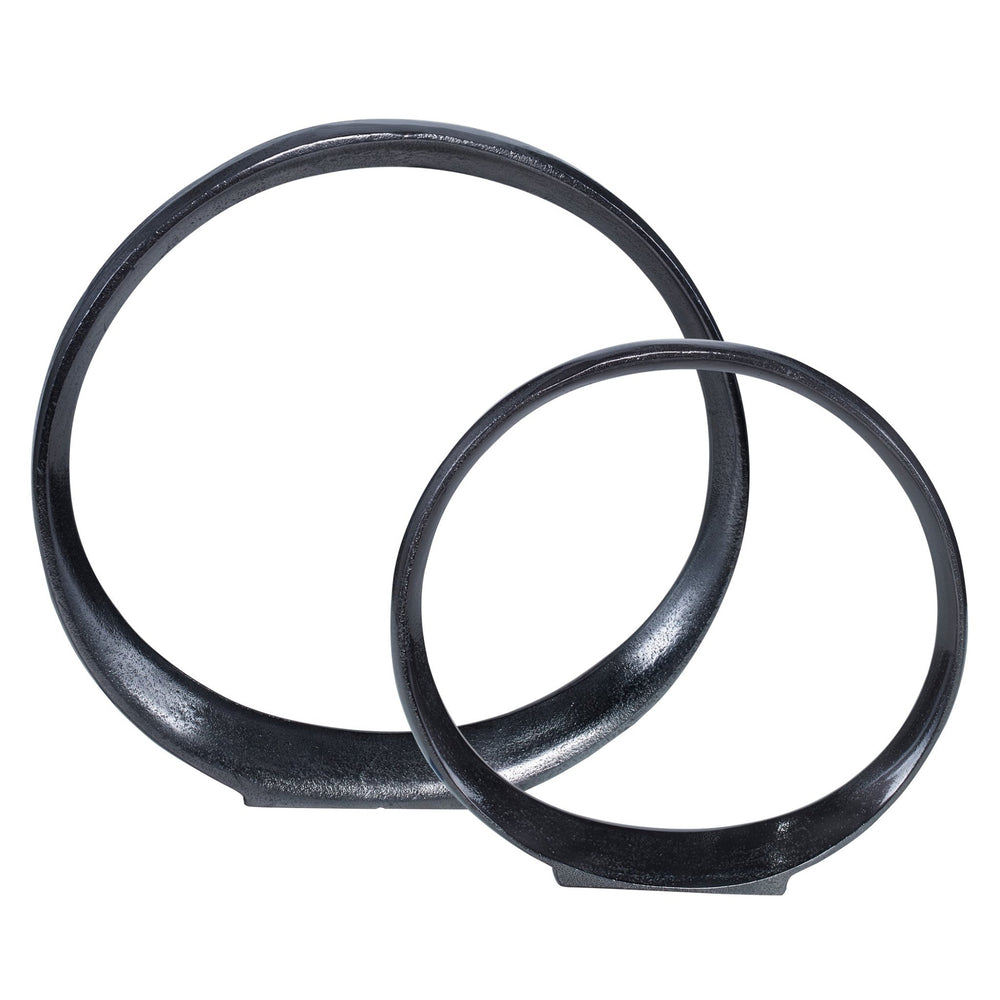 
                      
                        Orbits Black Ring Sculptures, S/2 - #shop_name Accessories
                      
                    