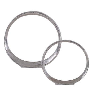 Orbits Nickel Ring Sculptures, S/2