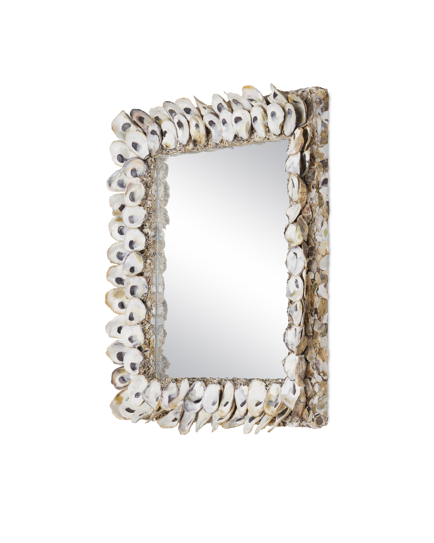 Oyster Shell Square Mirror.