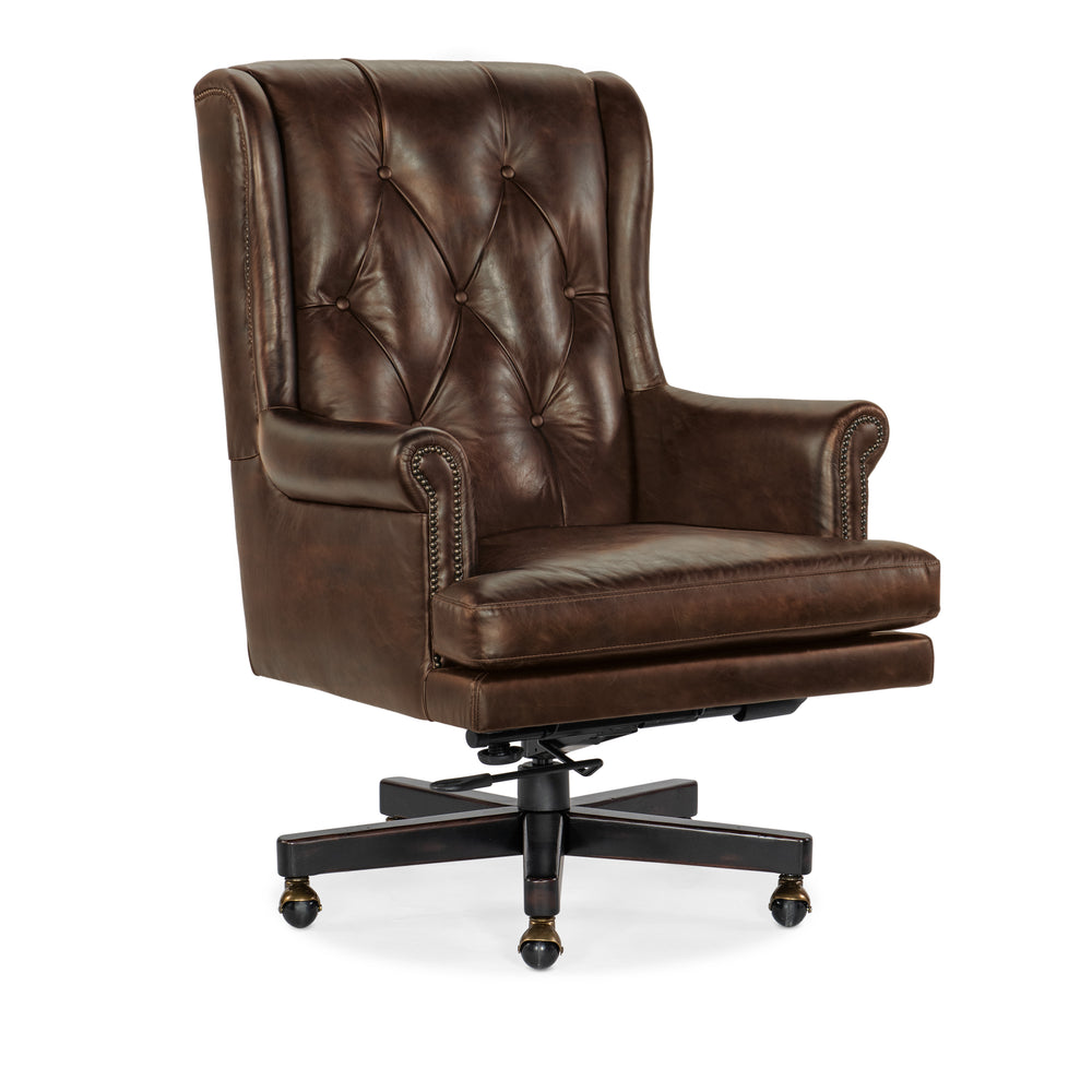 Charleston Executive Swivel Tilt Chair - Old Saddle Cocoa