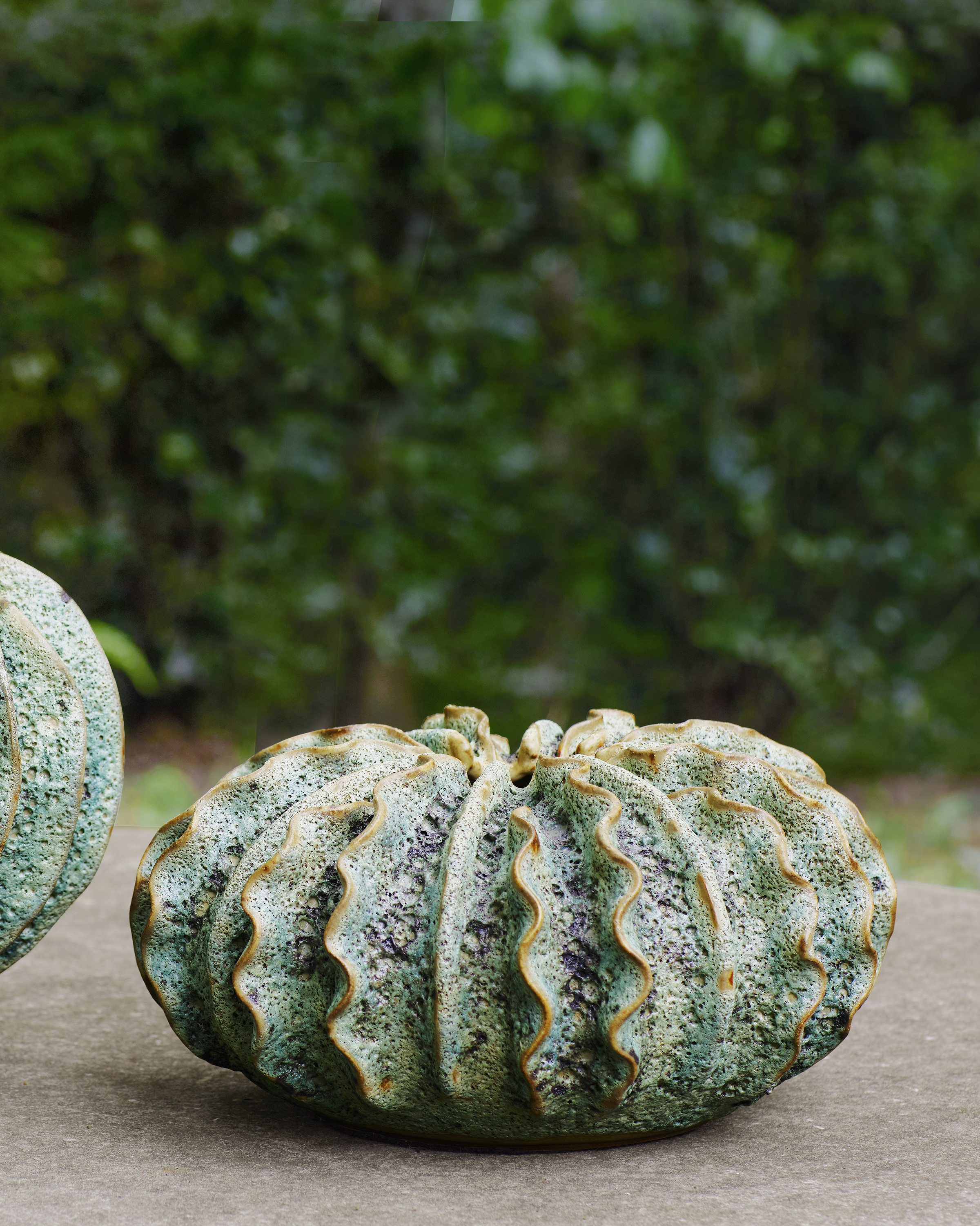 Sunken Boat Wings Green Vase - Thumbnail 4