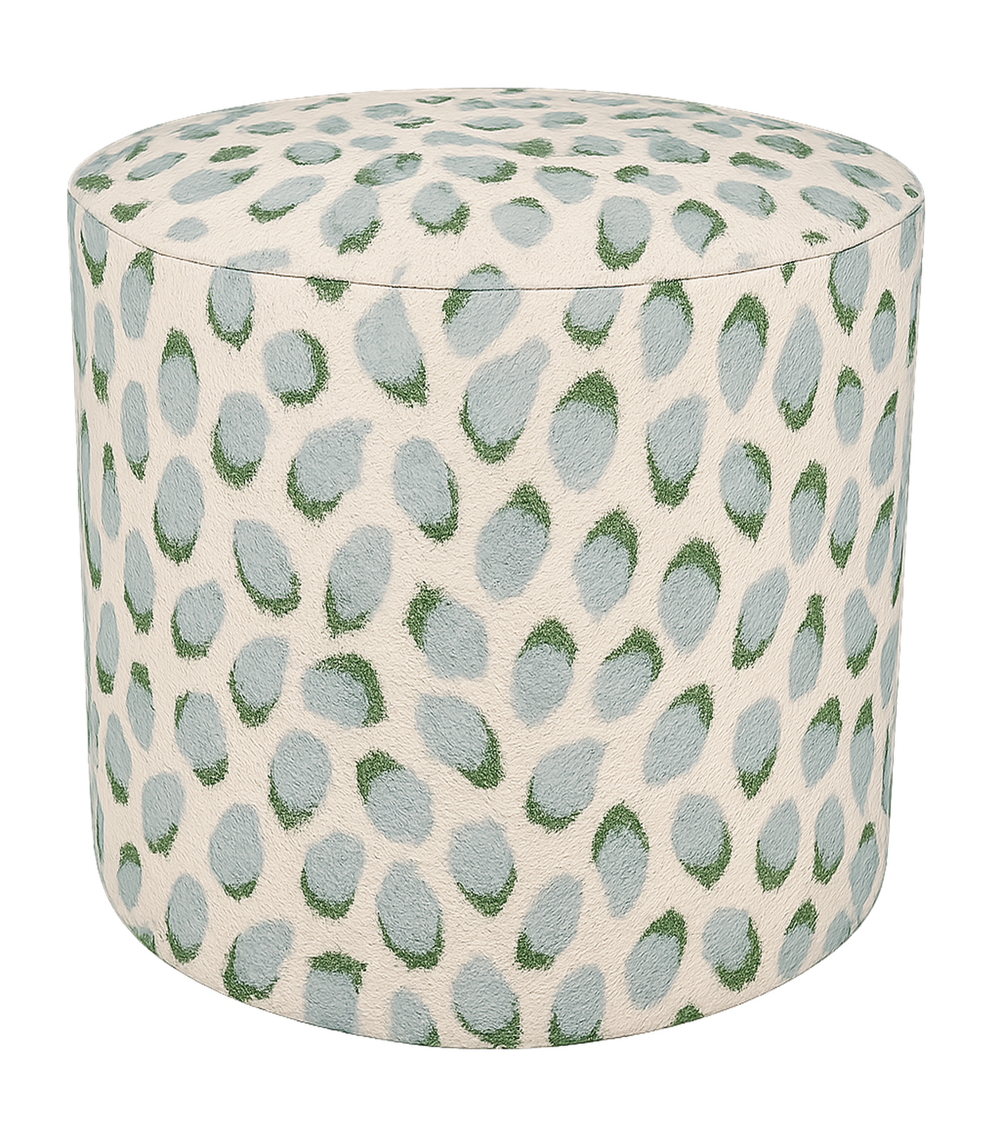 Perch Lottie - Aqua & Green Spotted Cut Velvet