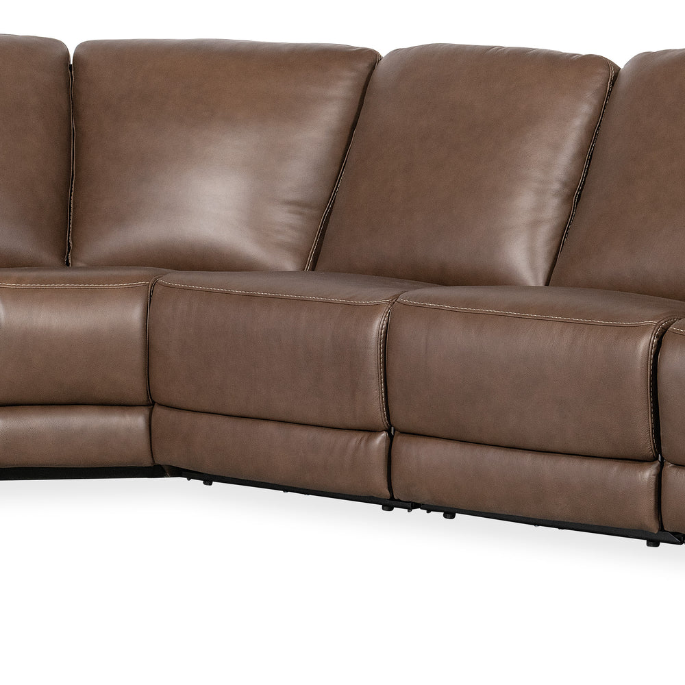 Torres 5 Piece Sectional with Power Recline & Power Headrest - Sorrento Mocha