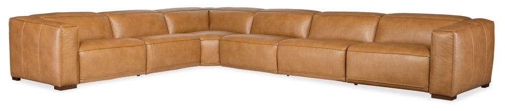 Fresco 6 Seat Sectional 3-Power Recline & Power Headrest.