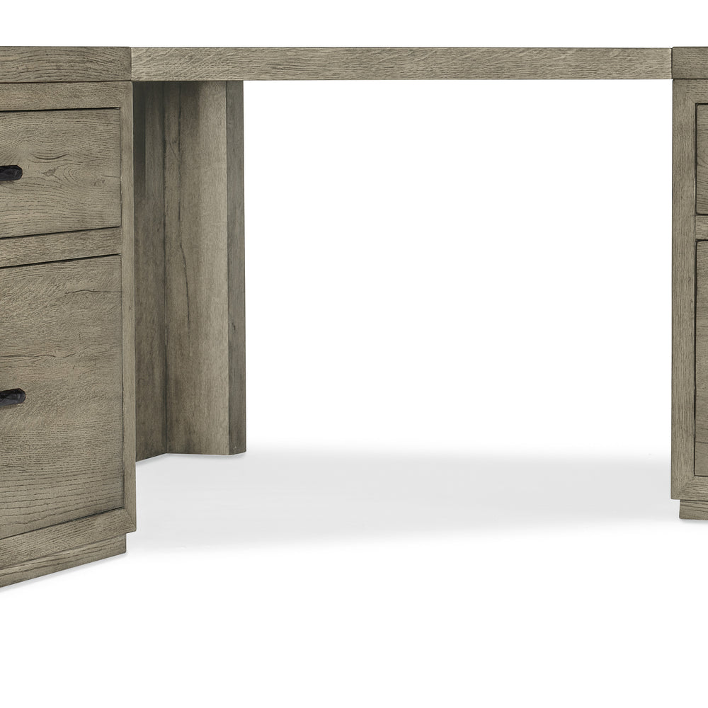 Linville Falls Corner Desk with Two Lateral Files.
