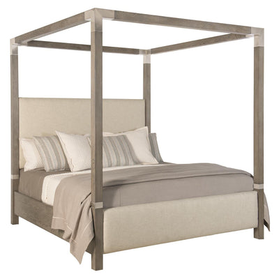 Palma Fabric Canopy King Bed - Custom