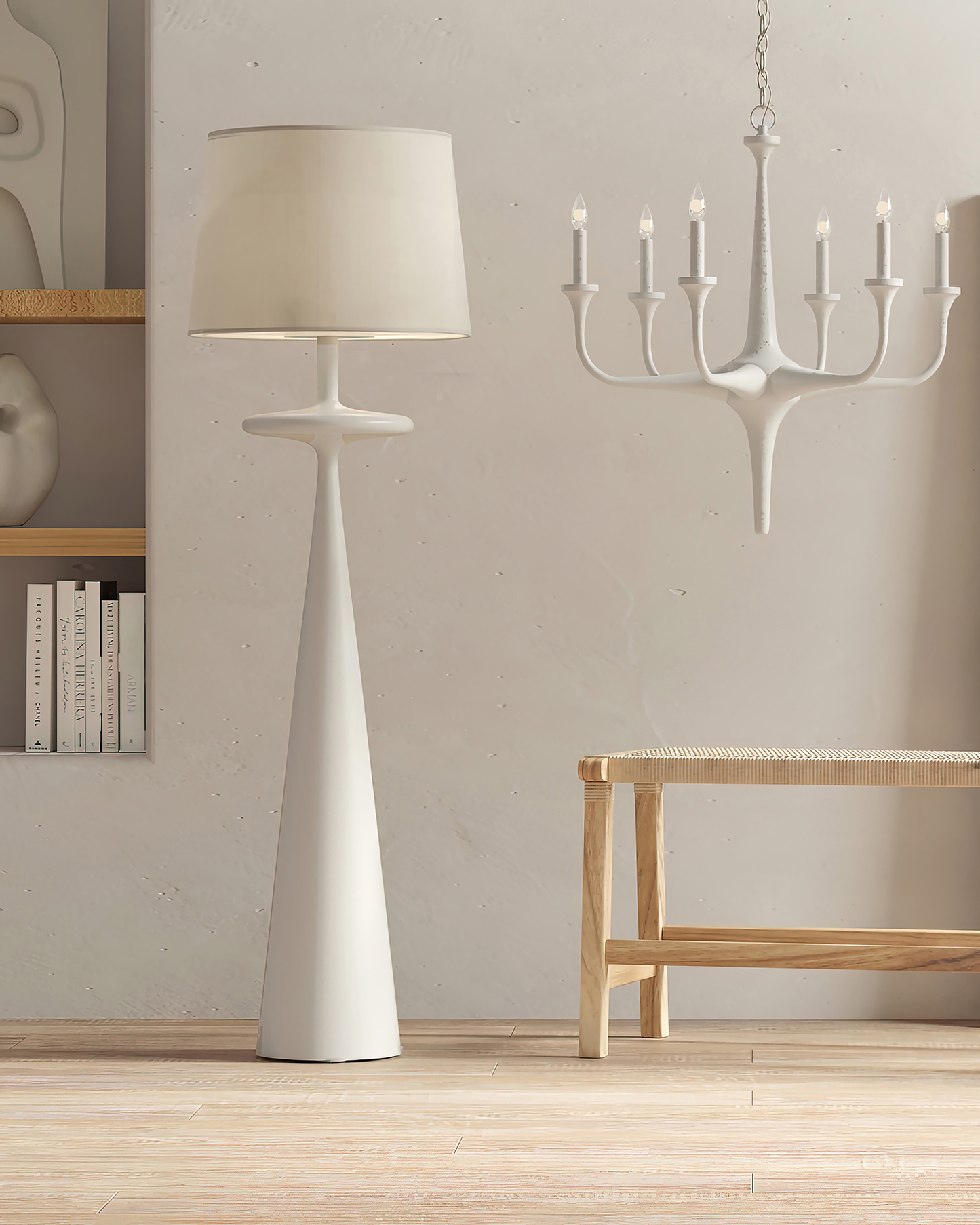 Giacomo White Floor Lamp.