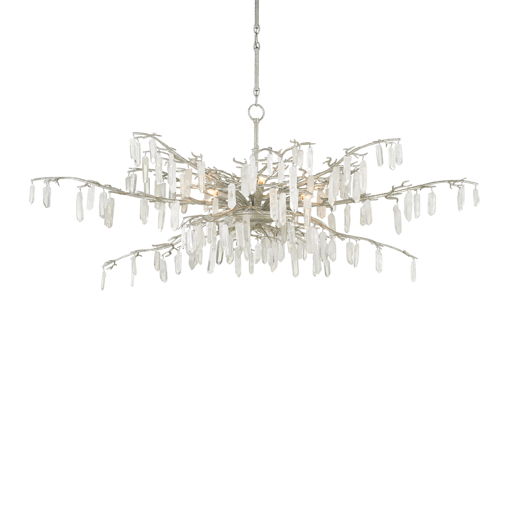 Forest Dawn Silver Chandelier.