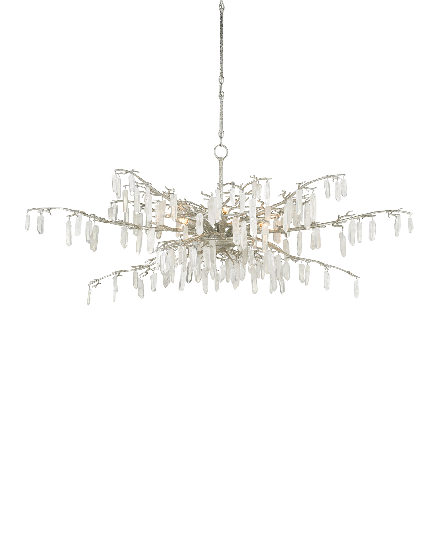 Forest Dawn Silver Chandelier.