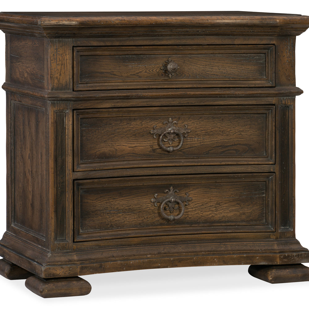 Elmendorf Three-Drawer Nightstand.