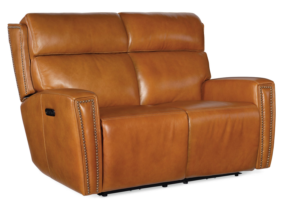 Ruthe Zero Gravity Power Recline Loveseat with Power Headrest - Derrick Honey