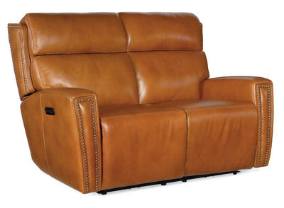 Ruthe Zero Gravity Power Recline Loveseat with Power Headrest - Derrick Honey