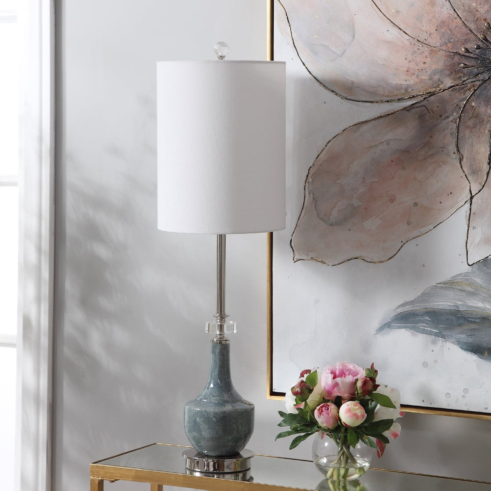 
                      
                        Piers Mottled Blue Buffet Lamp - #shop_name Table Lamps
                      
                    