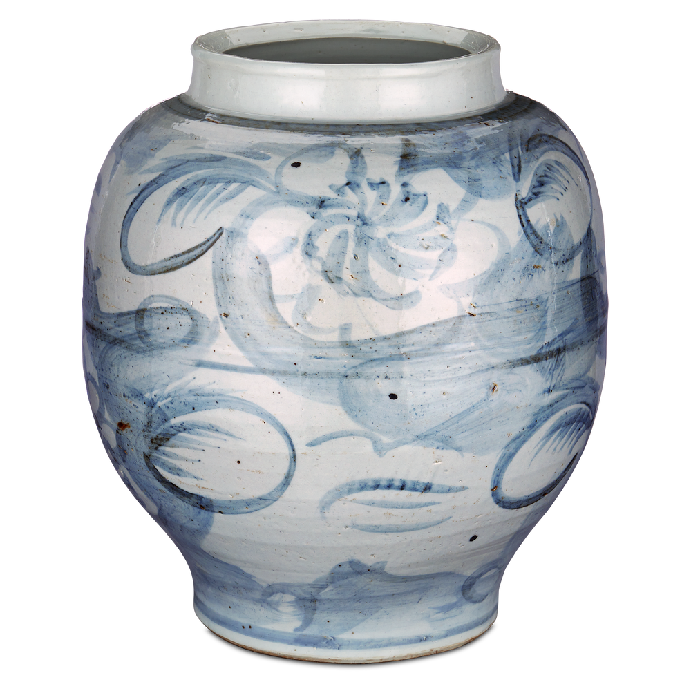 Ming-Style Countryside Large Preserve Pot
