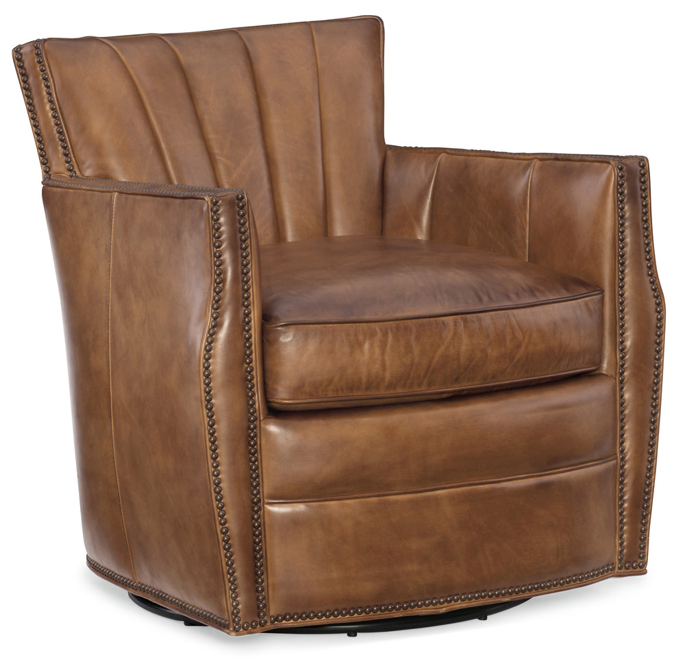 Carson Swivel Club Chair - Checkmate Pawn