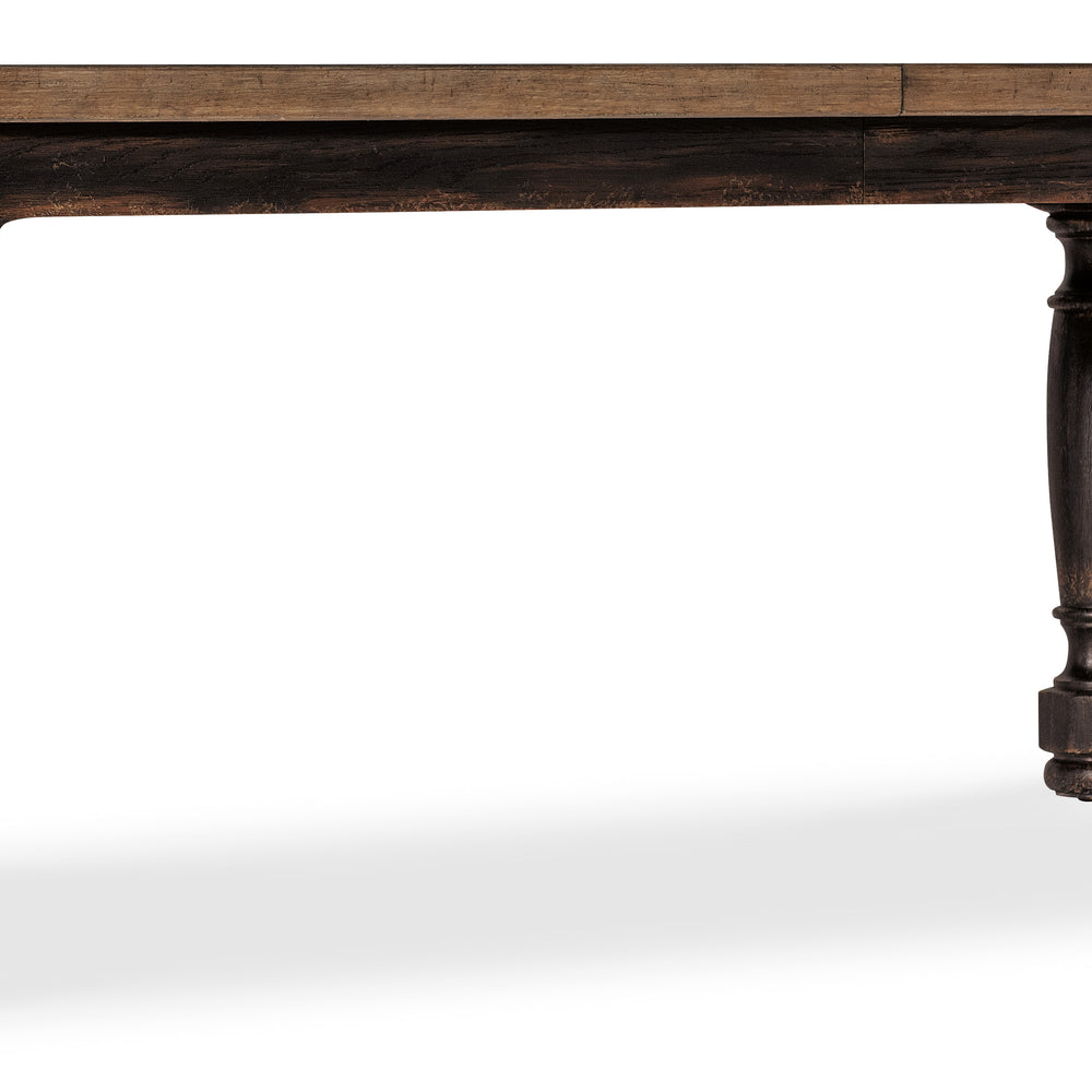 Americana Leg Dining Table with 1-22in Leaf - Black