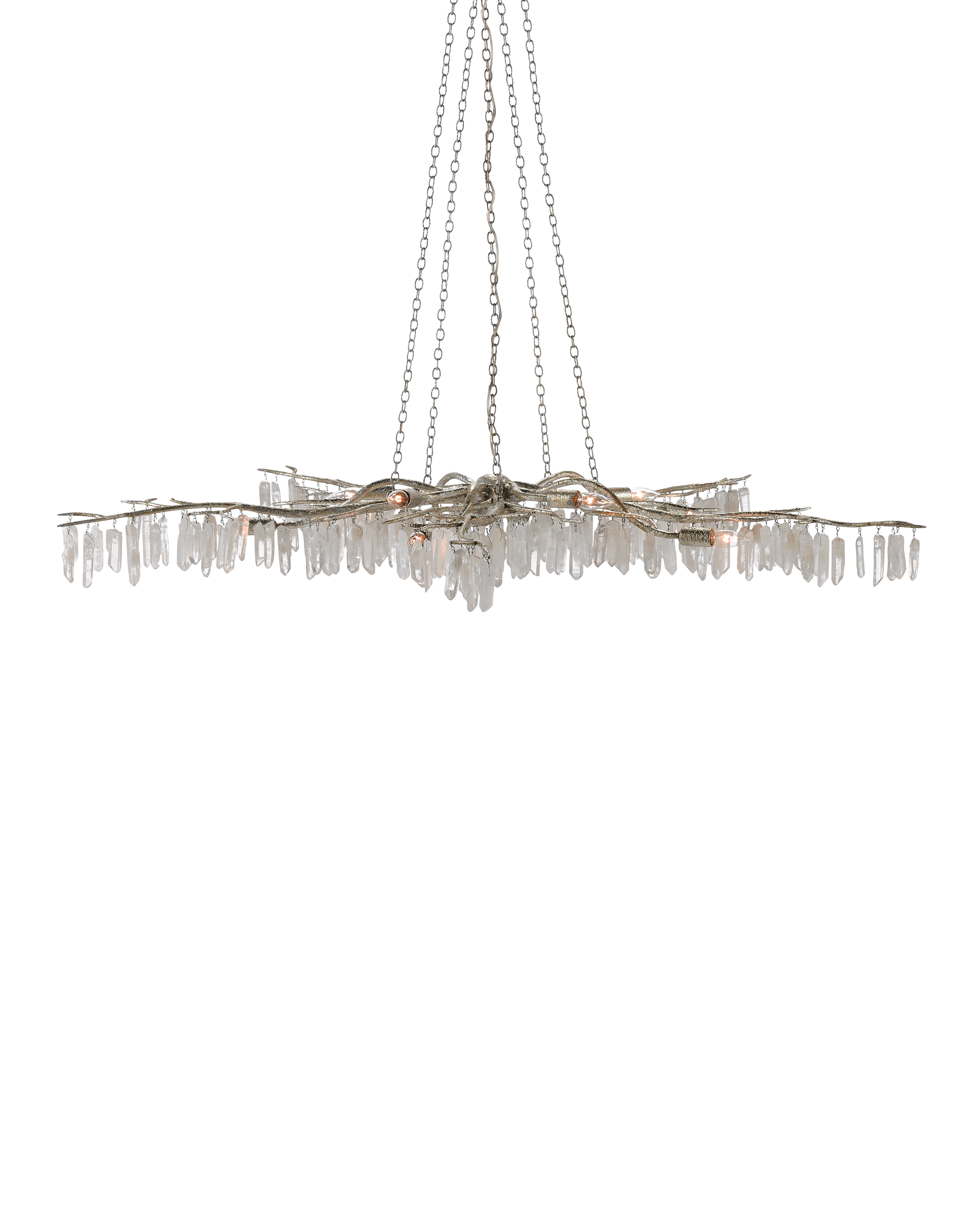 Forest Light Silver Chandelier