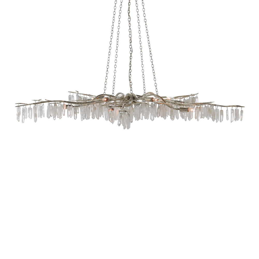 Forest Light Silver Chandelier