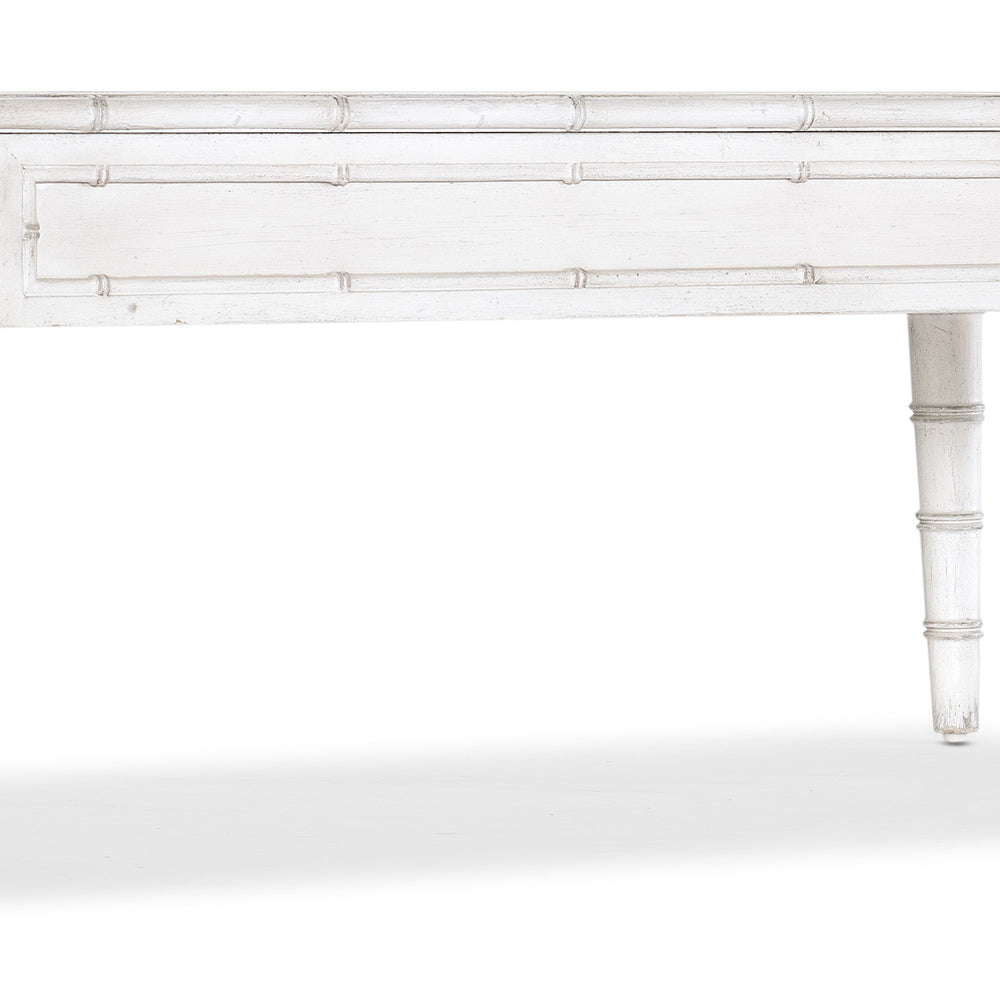Charleston Rectangle Cocktail Table - White Heron.