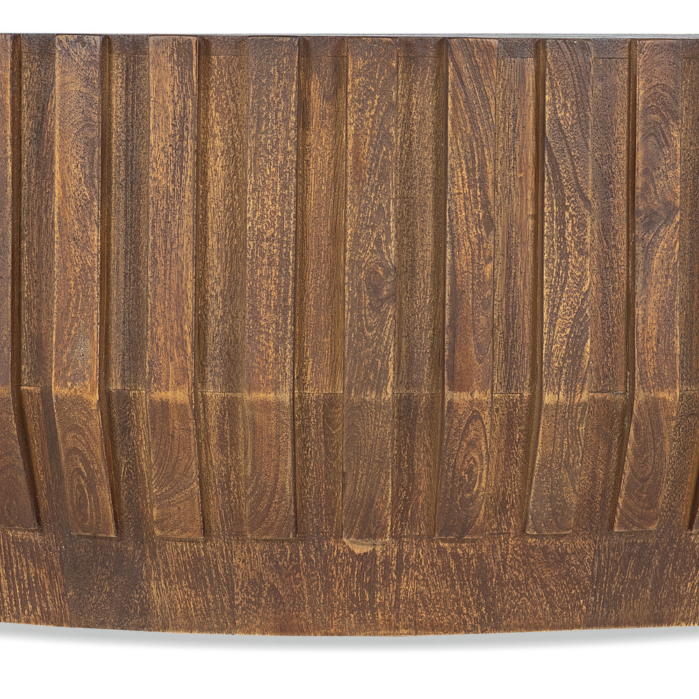 Commerce and Market Gears Round Cocktail Table.