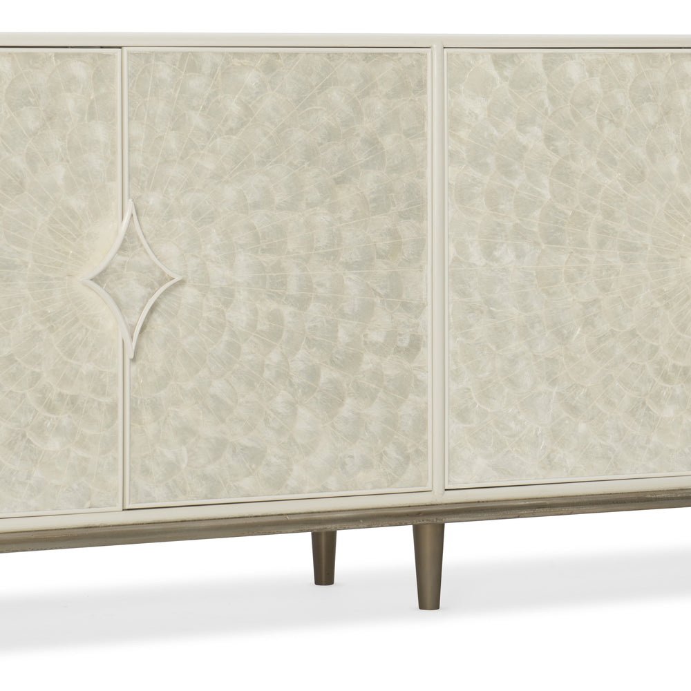 Entertainment Console - Creamy White.
