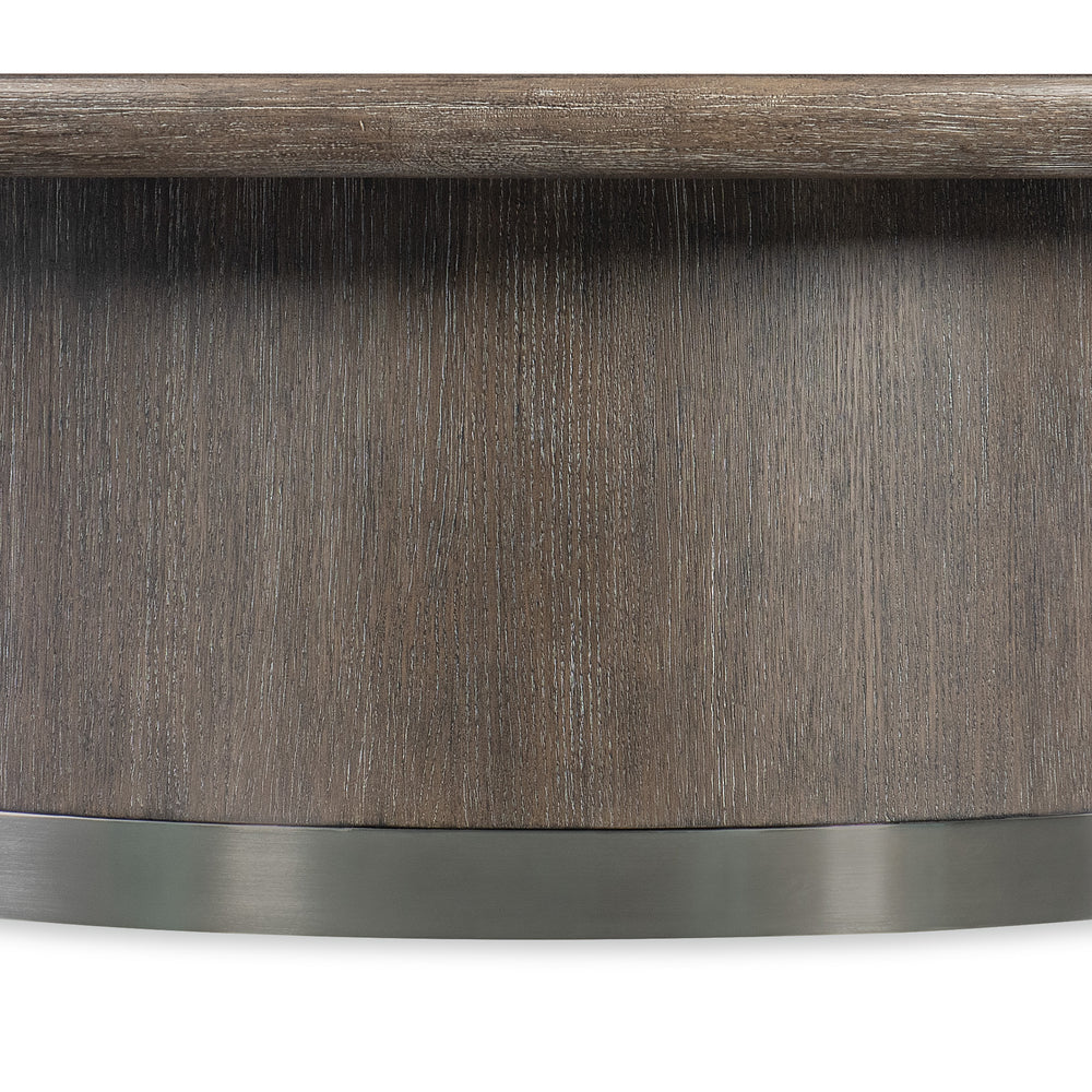 Modern Mood Round Cocktail Table - Mink Finish.