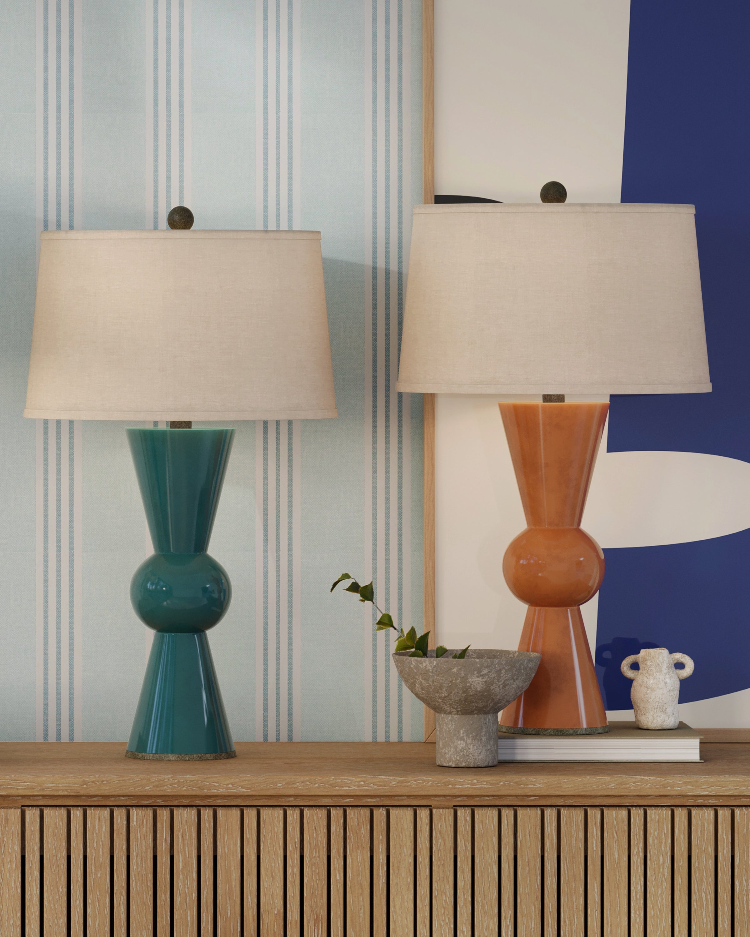 Upbeat Teal Table Lamp - Thumbnail 2