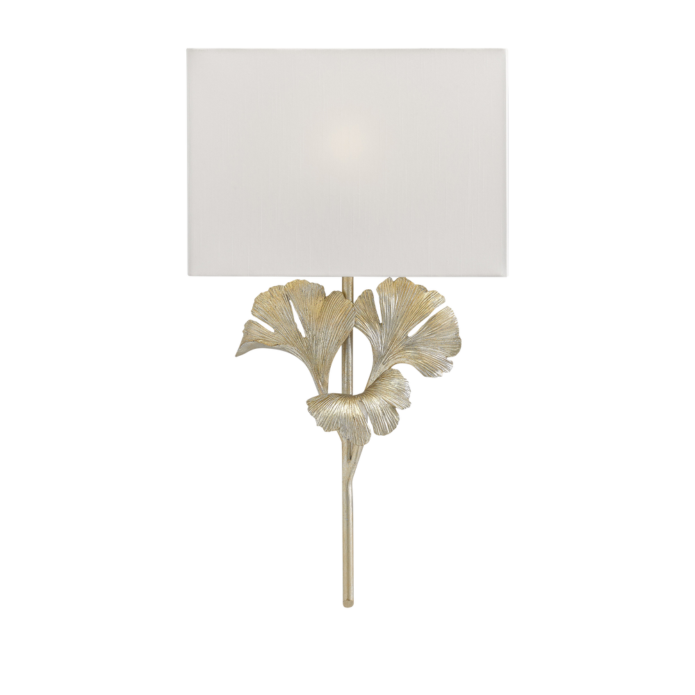
                      
                        Gingko Silver Wall Sconce
                      
                    