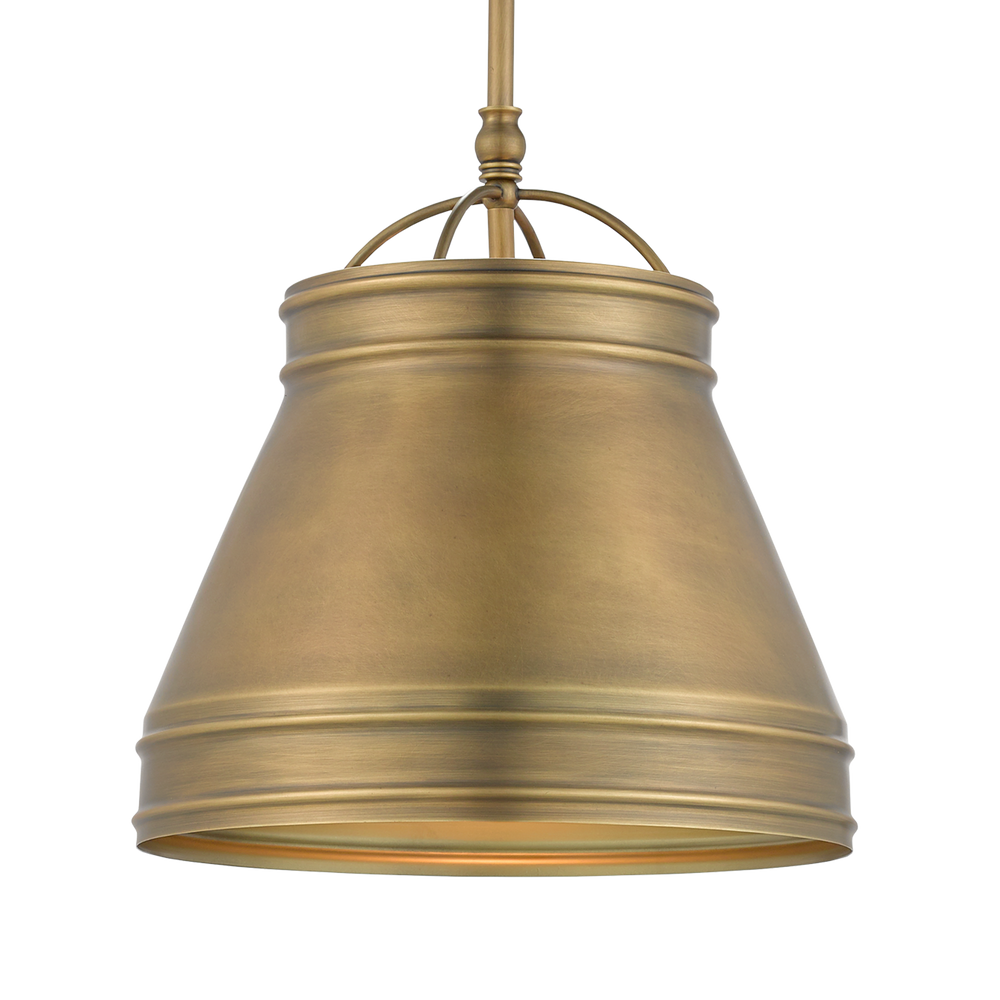 Lumley Brass Pendant.