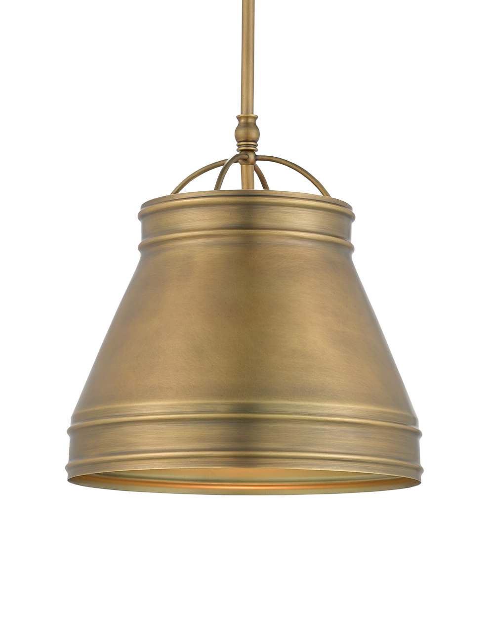 Lumley Brass Pendant.