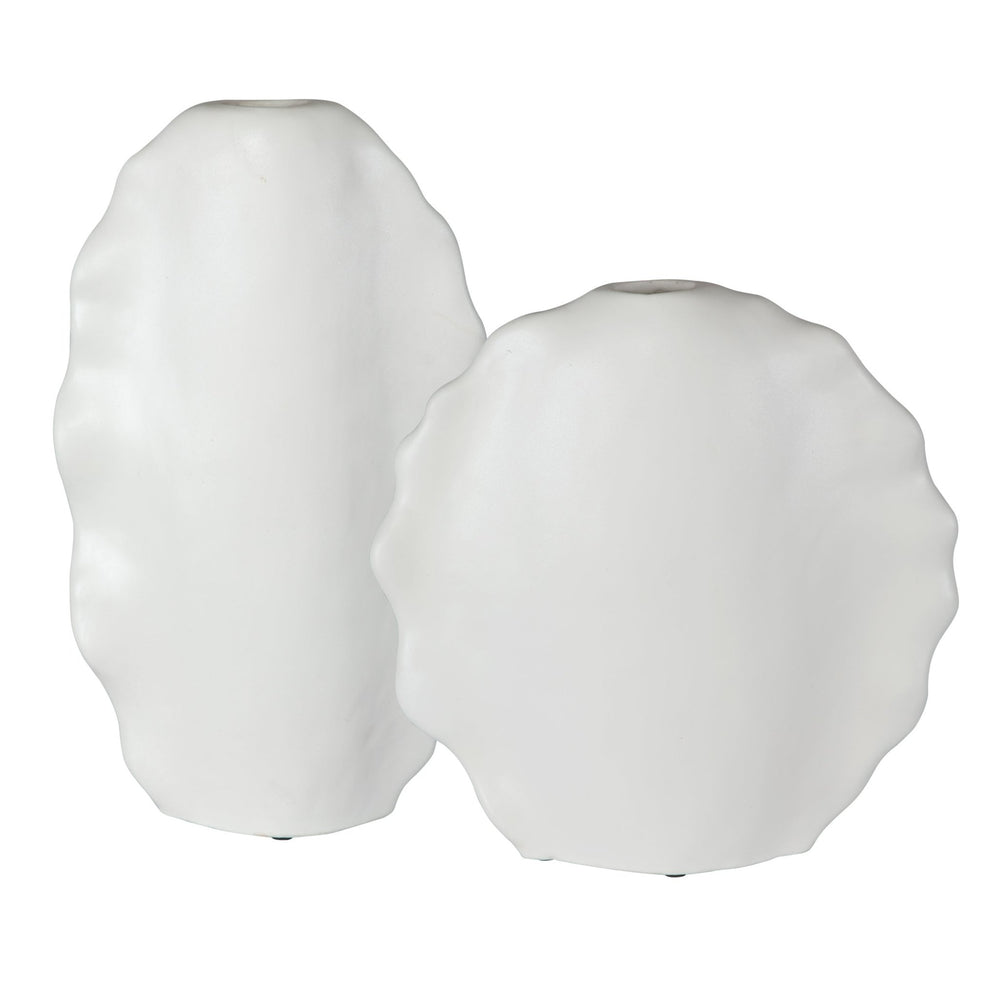 
                      
                        Ruffled Feathers Modern White Vases, S/2 - #shop_name Accessories
                      
                    