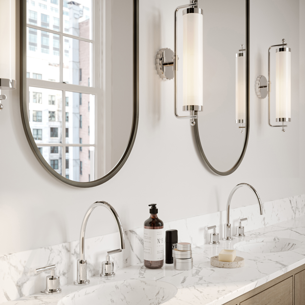 
                      
                        Latimer Nickel Wall Sconce
                      
                    