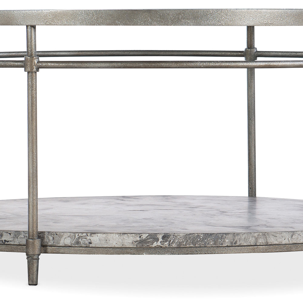 Round Cocktail Table - Silver.