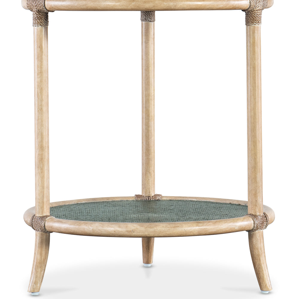 Retreat Raffia End Table - Blue